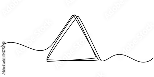 Continuous line drawing of a black square. One-line icon of a geometric frame. A sketch of a rectangular frame. Vector editable line illustration, A single line drawing of a triangle. pro vector.