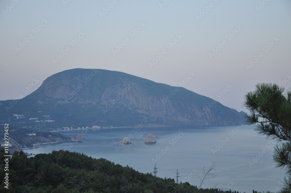Crimea sea side, bear's mountain, Ayu-Dag Crimea sea side, bear's mountain, Ayu-Dag