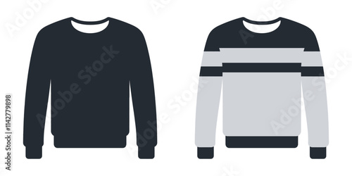 sweater icon silhouette vector