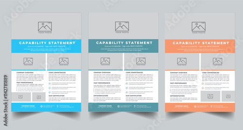 Capability Statement Template Design.