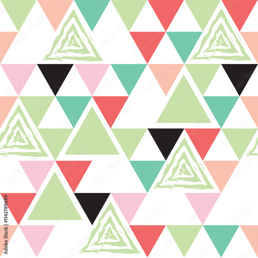 Triangle Textile Pattern Seamless Fabric Wallpaper Triangle Textile Pattern Seamless Fabric Wallpaper