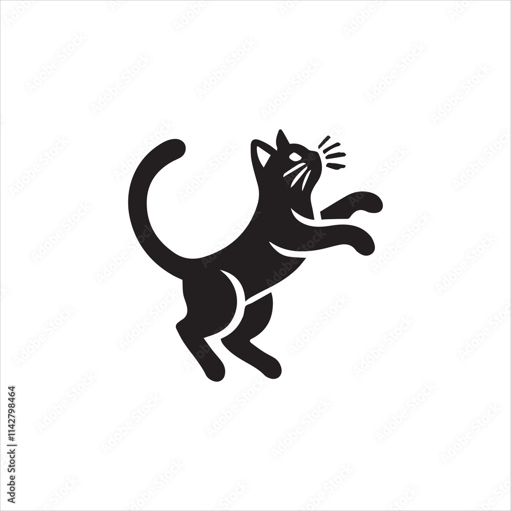 Fototapeta premium silhouette of a cat