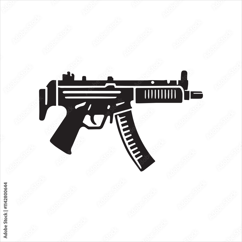 assault rifle vector illustration assault rifle vector illustration