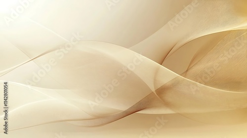 Abstract Beige and Brown Wave Design Background