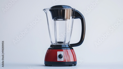 Empty electric kitchen blender isolated on a white background