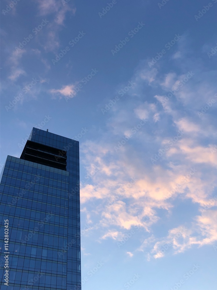 modern office building with sky modern office building with sky
