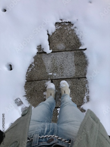 shoes in the snow