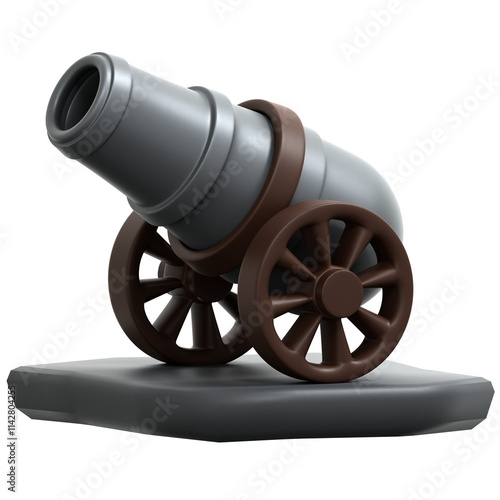 Old Cannon 3D Icon 