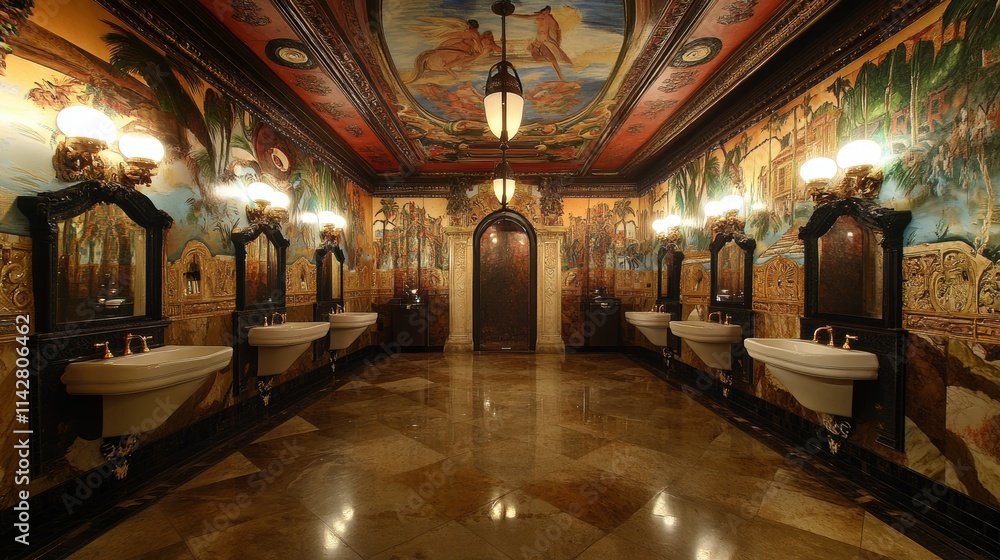 Public toilets with men and women signs. Public toilets with men and women signs.
