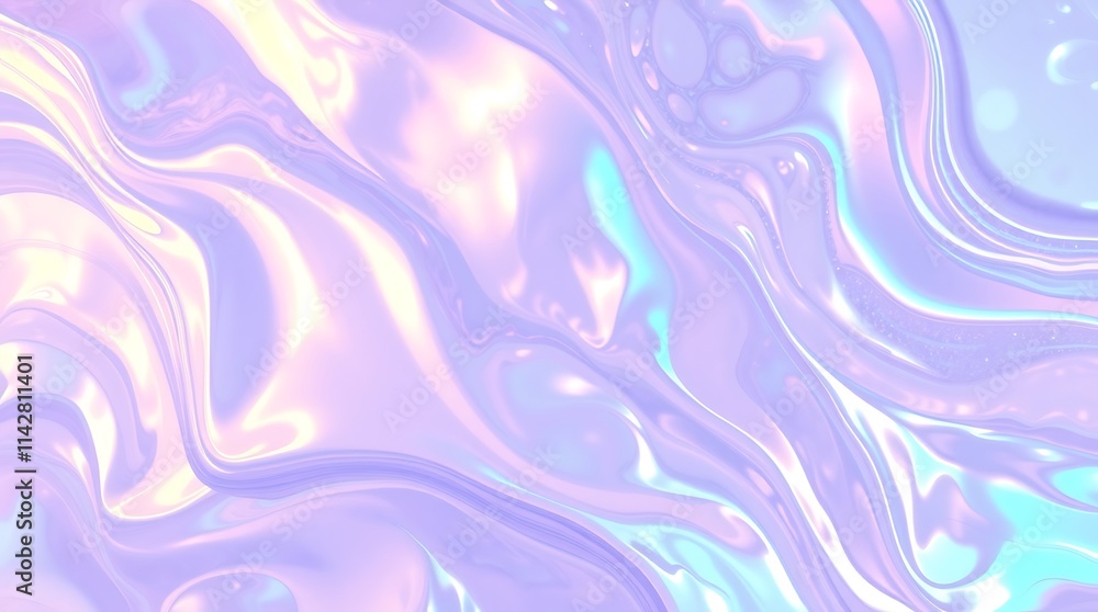 iridescent swirls: abstract pastel background iridescent swirls: abstract pastel background