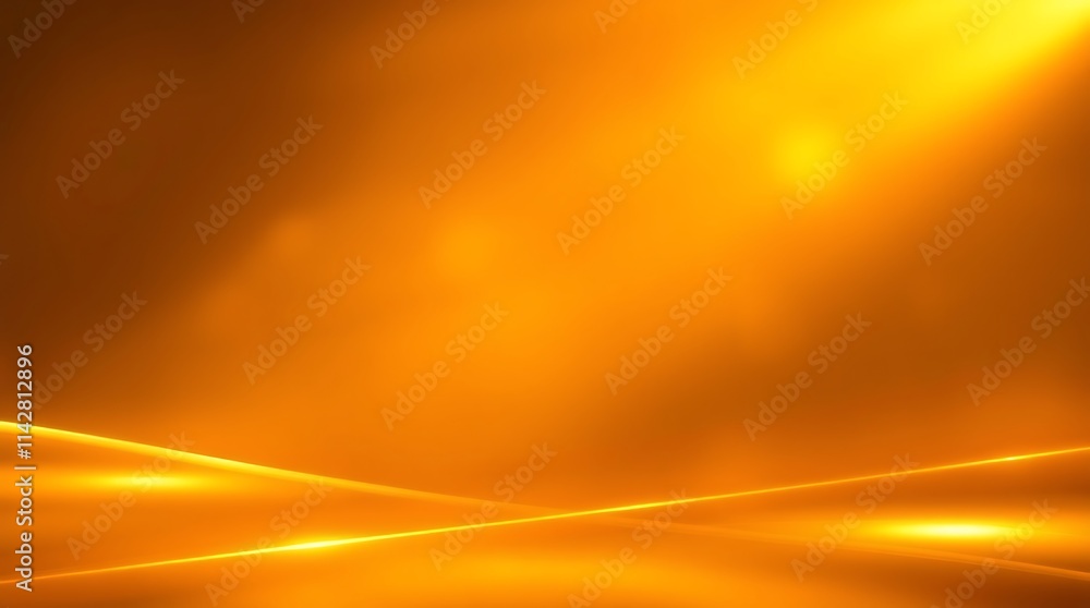 Obraz premium Golden Abstract Background: A vibrant golden abstract background with subtle light streaks and a blurred, textured effect, providing a dynamic and elegant backdrop for your designs. 