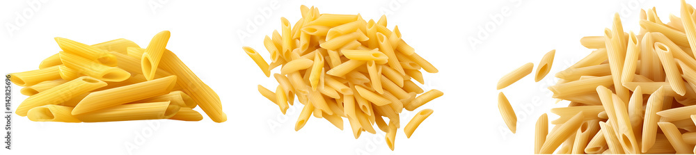 Set of a, Pasta penne, isolated on a transparent background. Set of a, Pasta penne, isolated on a transparent background.