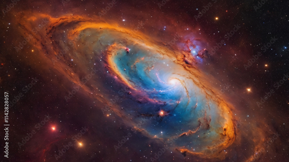 Nebula and galaxies in space. Abstract cosmos background. Universe science astronomy. Nebula and galaxies in space. Abstract cosmos background. Universe science astronomy.