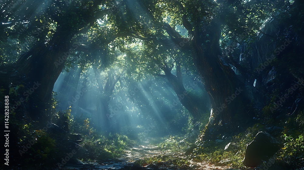 Obraz premium Different style of nature illustrations