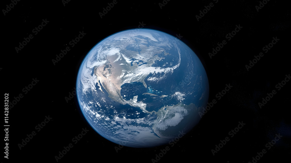 Naklejka premium Earth in Space.