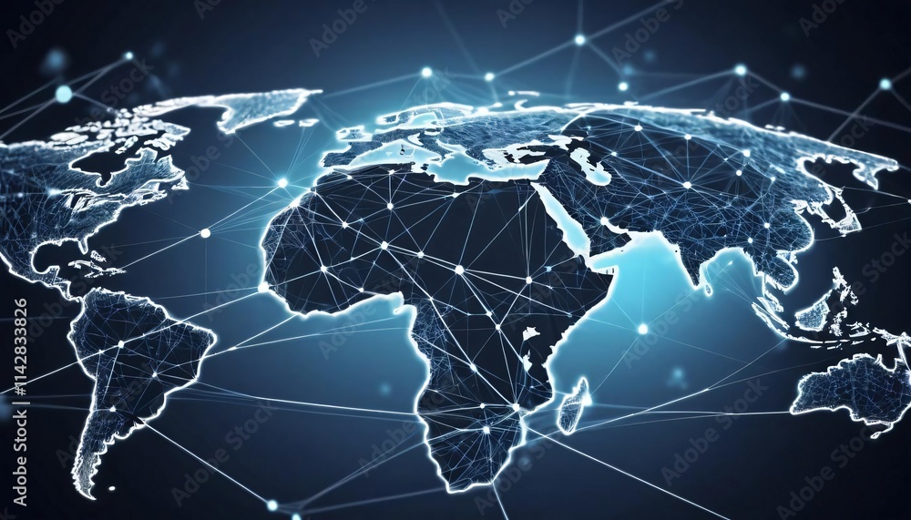 Fototapeta premium world map with code