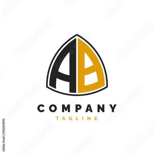 Initial Letter AB Logo Design. Alphabet AB Logo Template