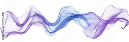 abstract purple and blue flowing fabric