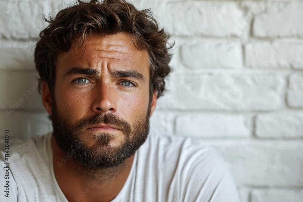 Portrait of a man with a beard, possibly in a professional or formal setting Portrait of a man with a beard, possibly in a professional or formal setting
