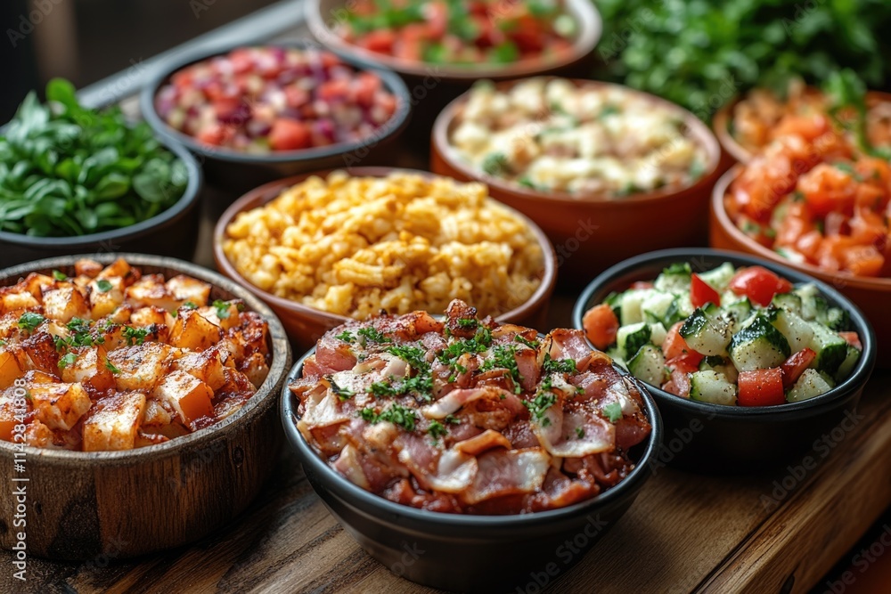 Obraz premium A table filled with different bowls of food