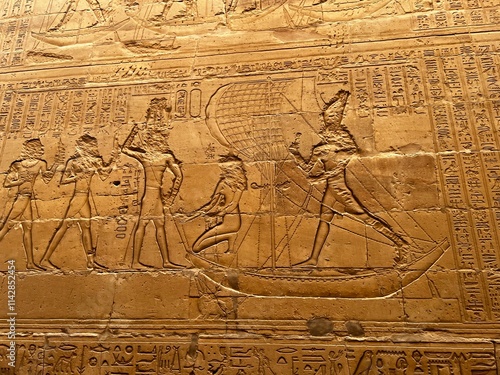 Фотография Ancient Temple Wall in Egypt