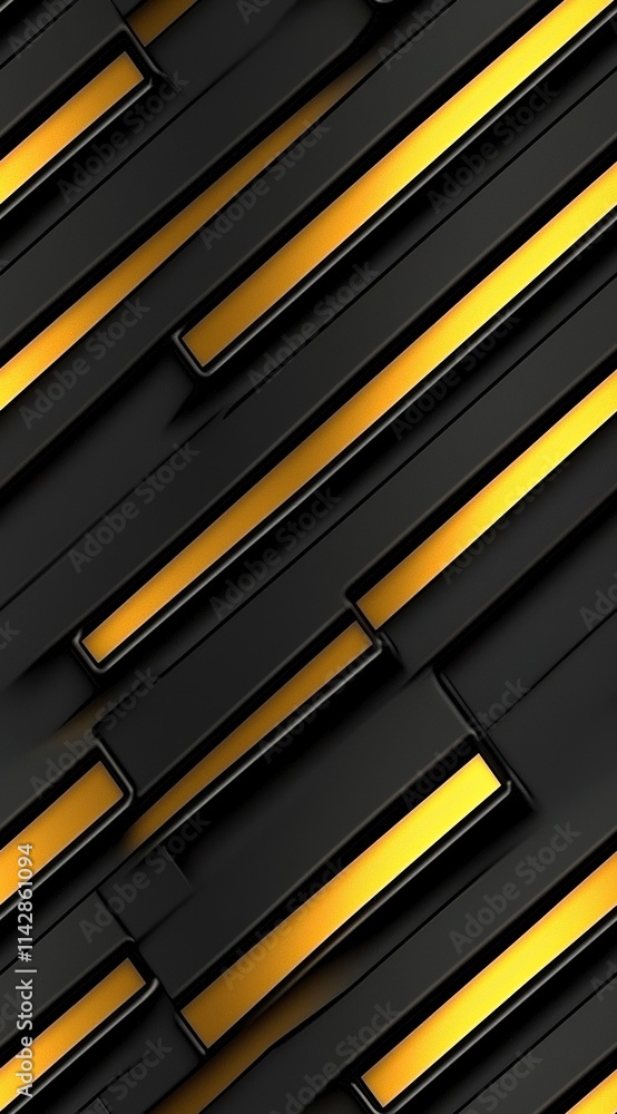 Abstract background with golden and black geometric patterns, ideal for modern design projects. Abstract background with golden and black geometric patterns, ideal for modern design projects.