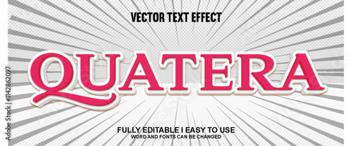 Vector 3D Editable Text Effect