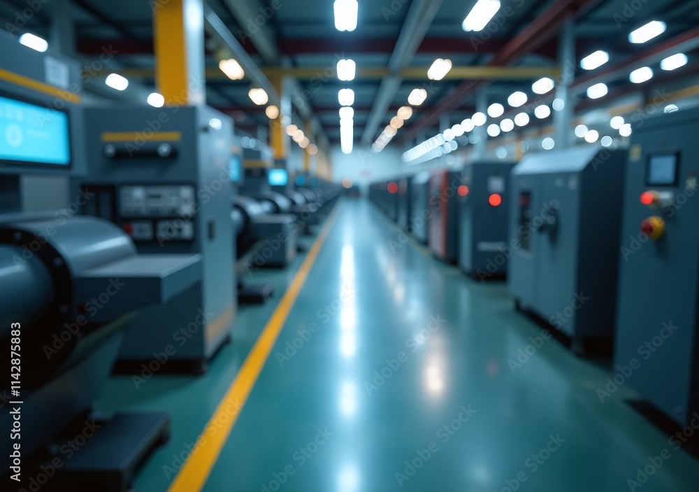 industrial machinery blurs smooth motion showcasing advanced production techniques precision speed factory floor industrial machinery blurs smooth motion showcasing advanced production techniques precision speed factory floor