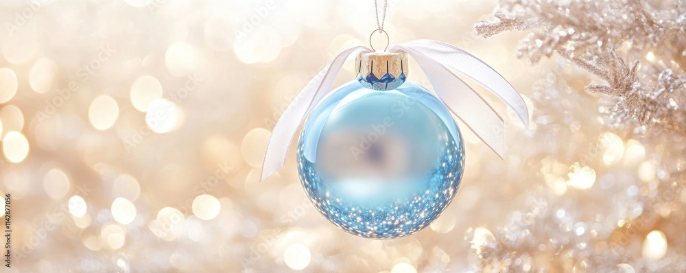 A Sparkling Blue Christmas Ornament A Sparkling Blue Christmas Ornament