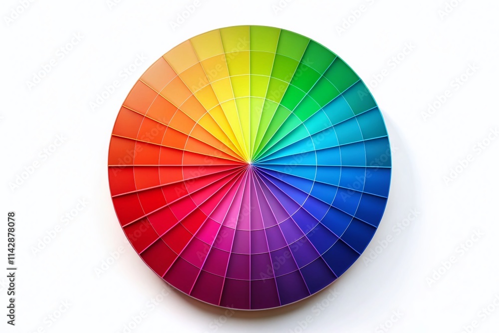 Obraz premium RGB Spectrum Color Wheel Aerial Photography PNG Image - High Resolution Download