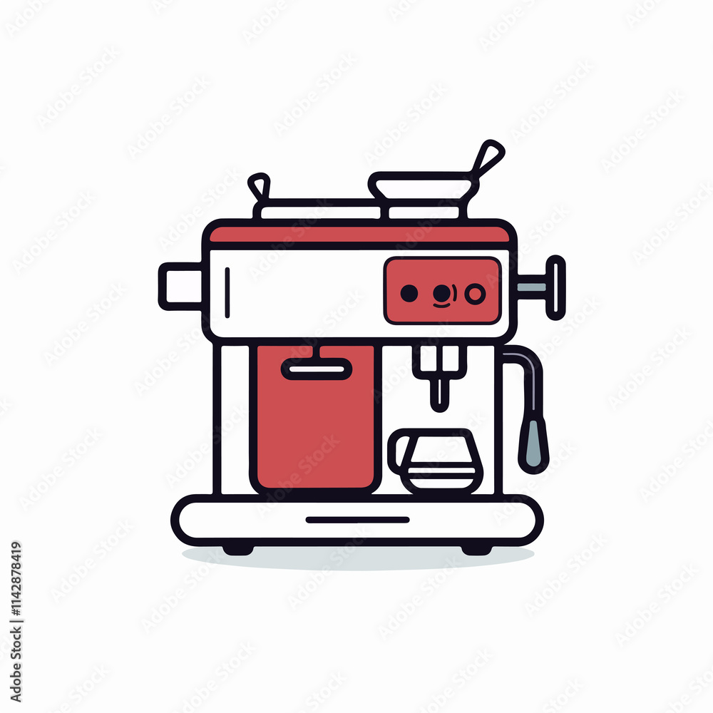 Coffee shop make machine appliance icon for use in designs, projects, and websites Coffee shop make machine appliance icon for use in designs, projects, and websites