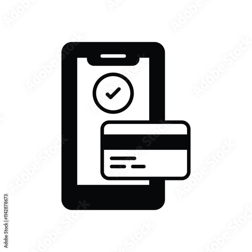 Mobile Banking vector icon