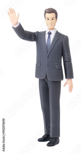 PNG Business waving standing adult