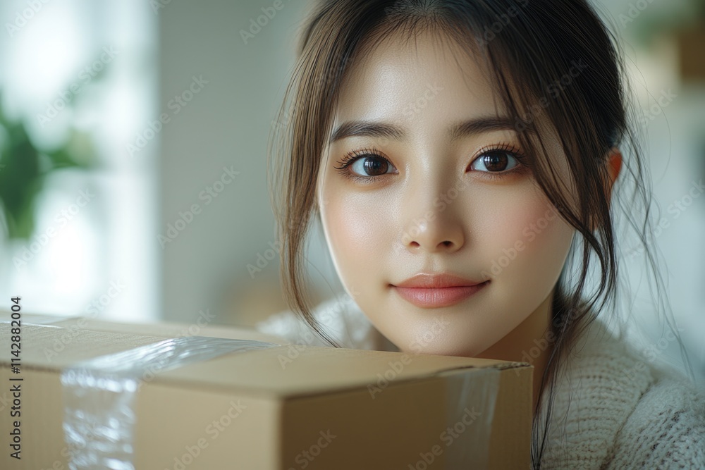 A person conceals their identity with a box, suggesting secrecy or anonymity A person conceals their identity with a box, suggesting secrecy or anonymity