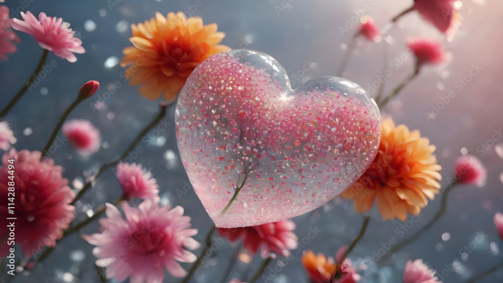 Heart shape for Love concept, Valentine's Day concepts. love symbol, concept for Valentine's Day, wedding etc. Heart elements for love concept design. AI generated image Heart shape for Love concept, Valentine's Day concepts. love symbol, concept for Valentine's Day, wedding etc. Heart elements for love concept design. AI generated image
