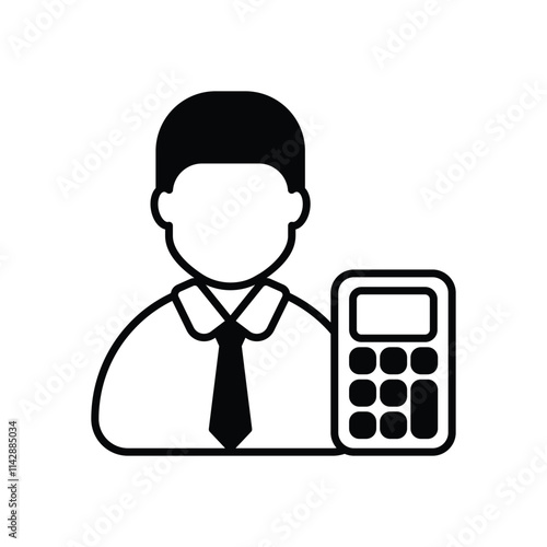 Accountant vector icon