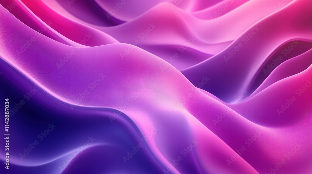 Fototapeta premium Abstract gradient background with swirling shapes in purple and pink, high resolution