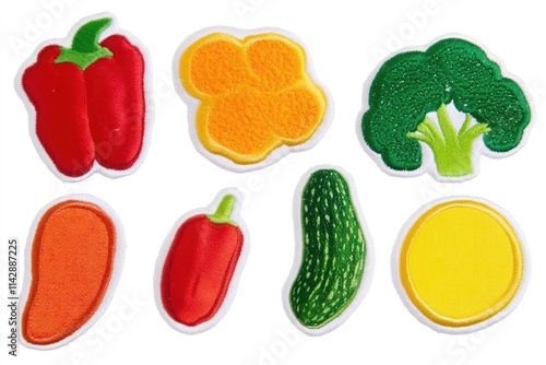 Wallpaper Mural A collection of colorful vegetable and fruit cutouts for design and illustration Torontodigital.ca