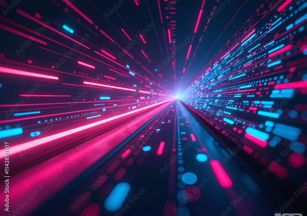 vibrant colors blend futuristic digital environment symbolizing advanced technology fast data vibrant colors blend futuristic digital environment symbolizing advanced technology fast data