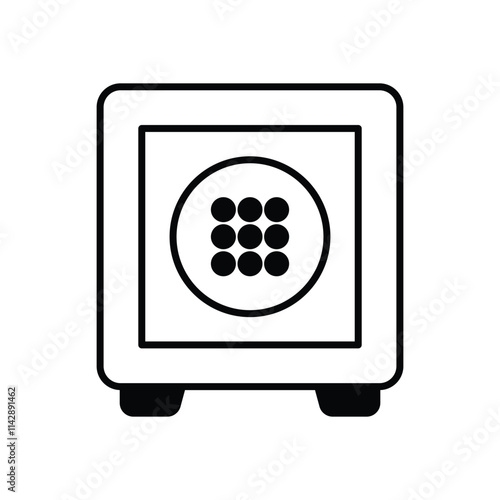 Safe vector icon