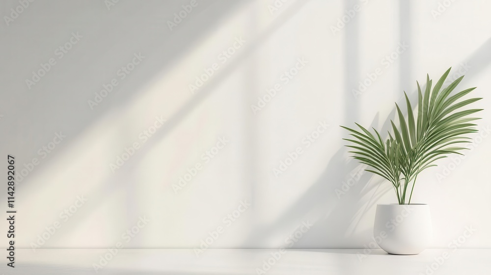 minimalist white studio room template with a clean, empty background, designed for product display, emphasizing simplicity and modern elegance in 3d rendering