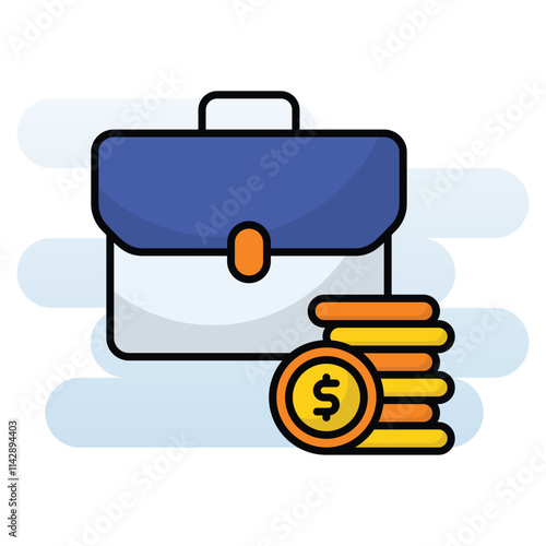 Briefcase vector icon