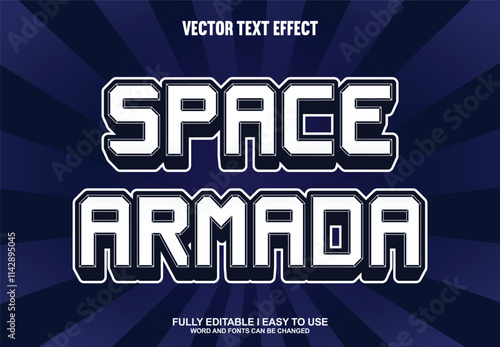 Vector 3D Editable Text Effect