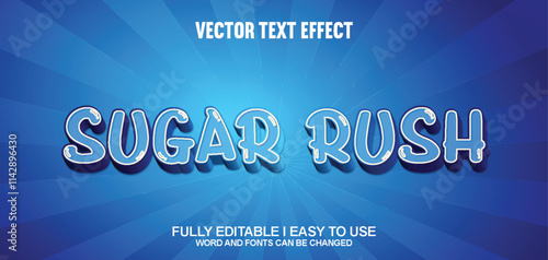 Vector 3D Editable Text Effect