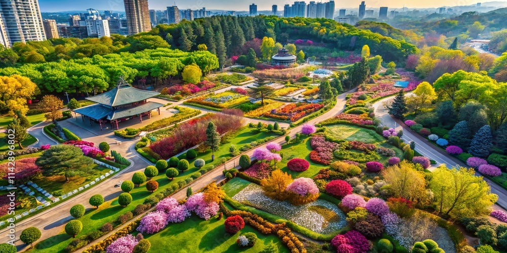Seoul Forest Gallery Garden Drone Photography: Aerial Views of Nature and Art Seoul Forest Gallery Garden Drone Photography: Aerial Views of Nature and Art