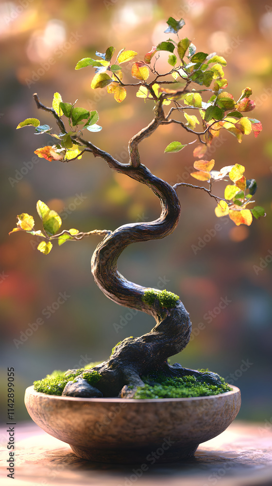Tranquil Elegance: The Harmonious Symphony of Nature in a Bonsai's Graceful Dance Tranquil Elegance: The Harmonious Symphony of Nature in a Bonsai's Graceful Dance