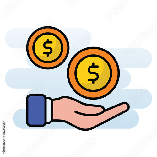 Sponsorship vector icon