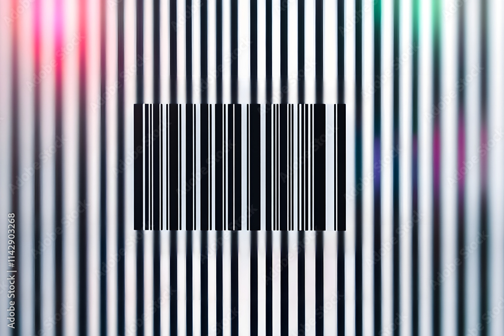 Close-up of a barcode on a transparent background. showcasing the intricate lines symbolizing product data in a retail and inventory system. Close-up of a barcode on a transparent background. showcasing the intricate lines symbolizing product data in a retail and inventory system.