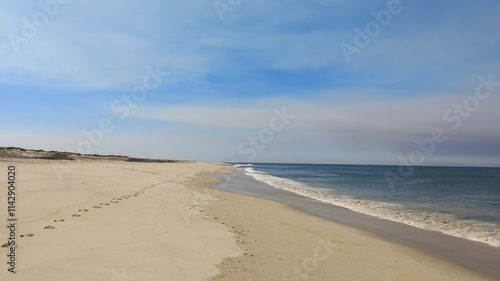 Ocean coast of Portugal in the summer