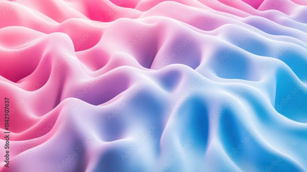 Obraz premium Abstract Pink And Blue Wavy Texture Background